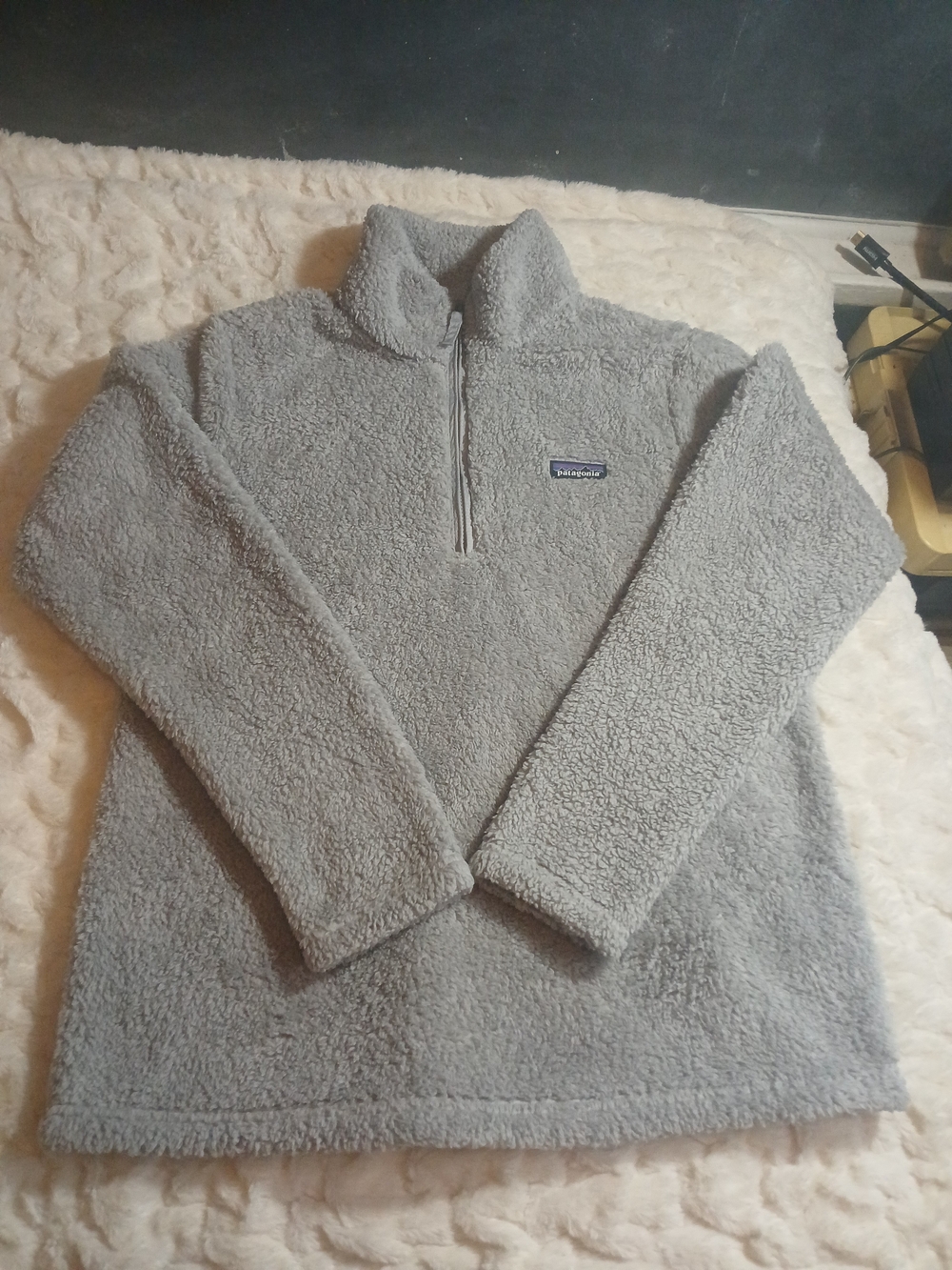 Patagonia Los Gatos 1/4 Zip Fleece Jacket Gray Womens XL